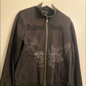 Inc Jacket, with embroidery, and metal bids